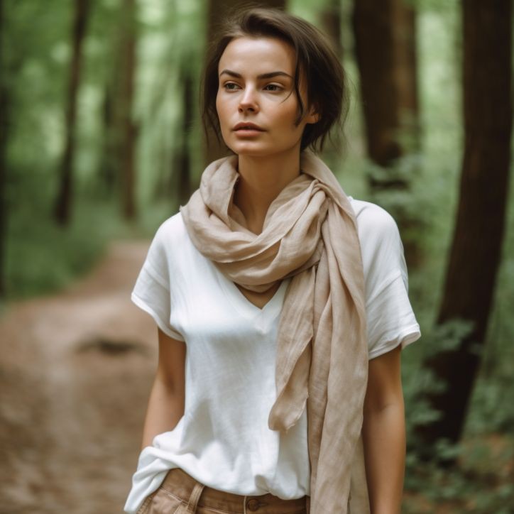 Cotton Linen Scarf