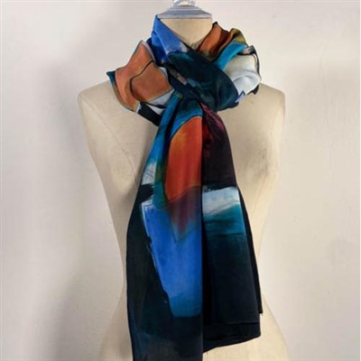 Svileni crepe de chine šal